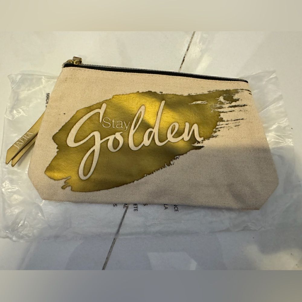 Stay golden cosmetic bag #16